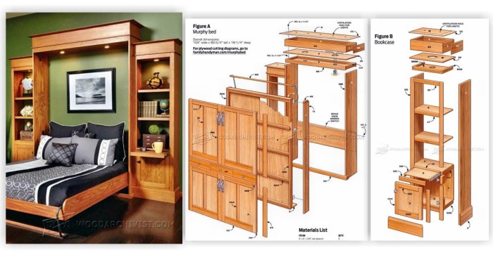 Diy queen murphy bed