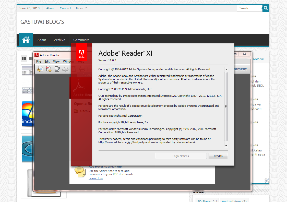 Adobe reader xi