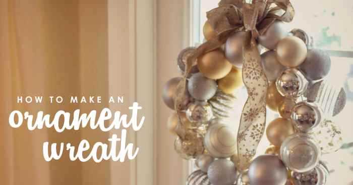 Ornament wreath diy