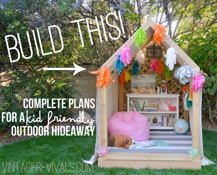 Diy outdoor playhouse