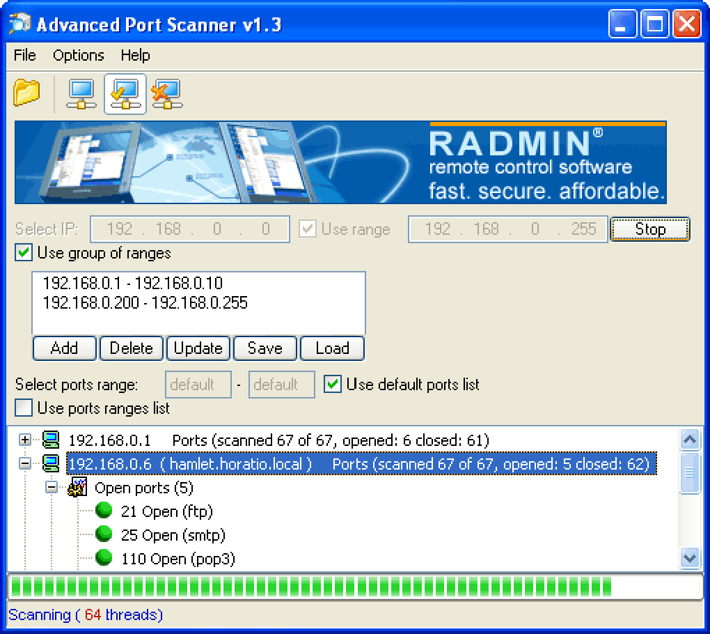 Port scanner advanced windows guru downloads scan