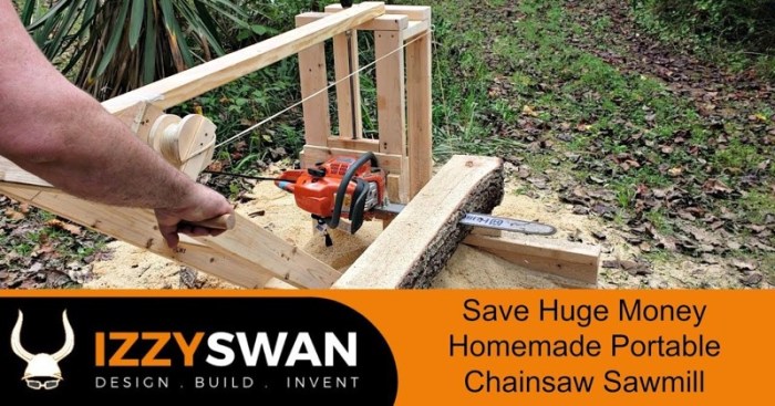 Diy sawmill chainsaw