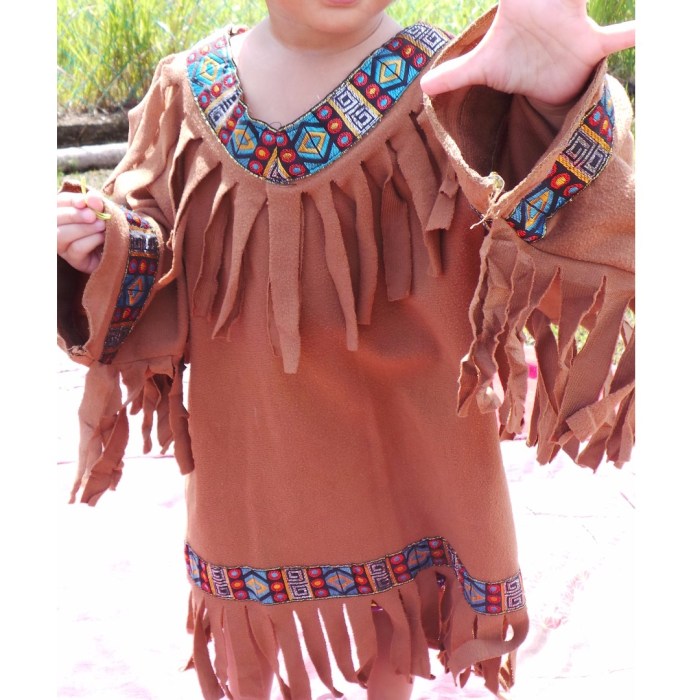 Diy red indian costume