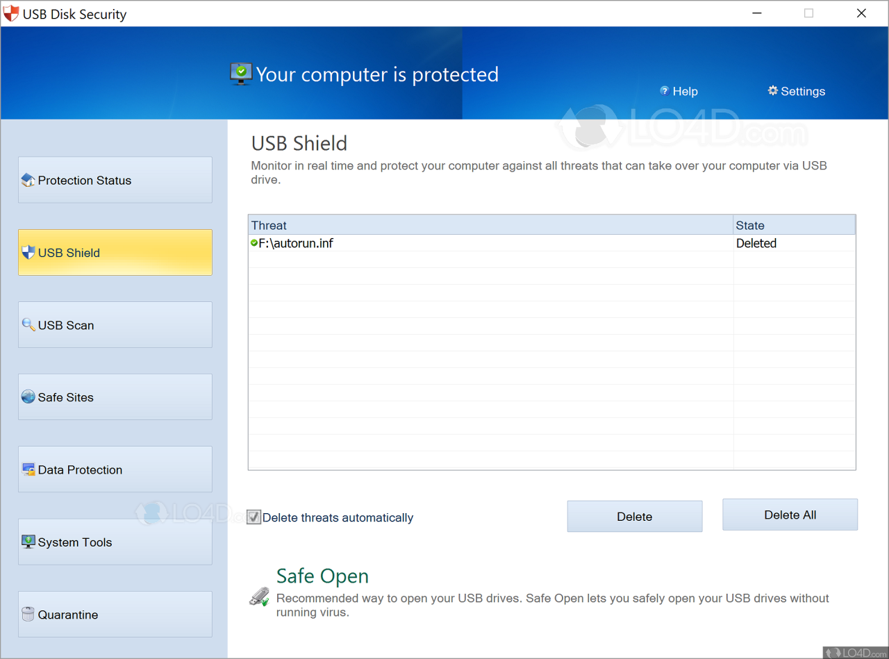 Usb disk security